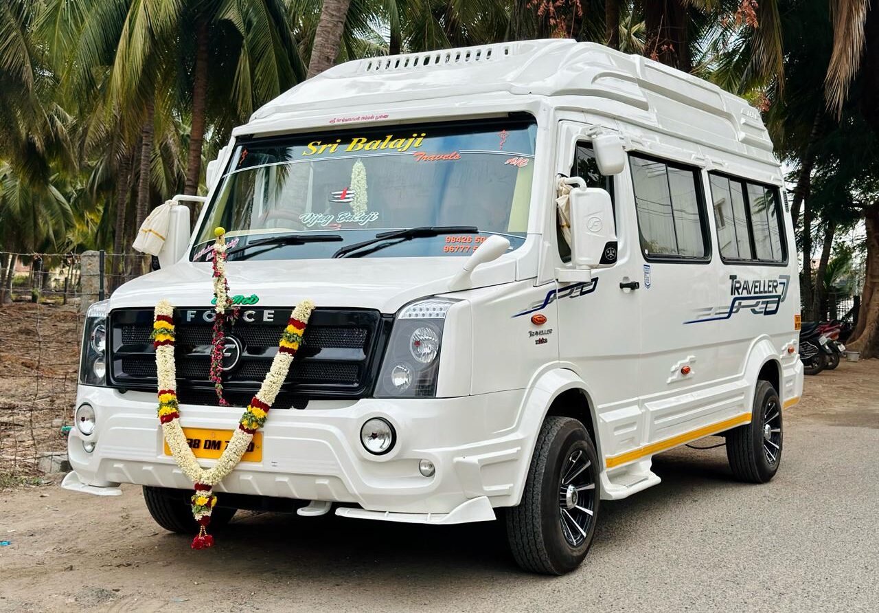 15 Seater Tempo Traveller Rental in Coimbatore, Sri Balaji Travels